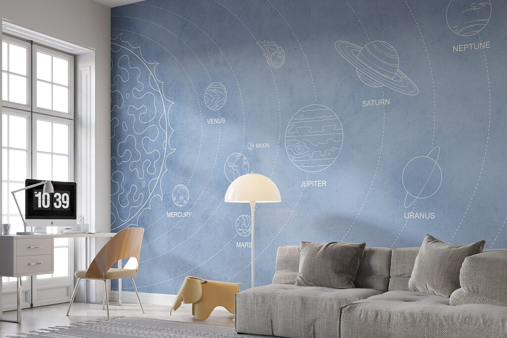 Sistema solar num interior