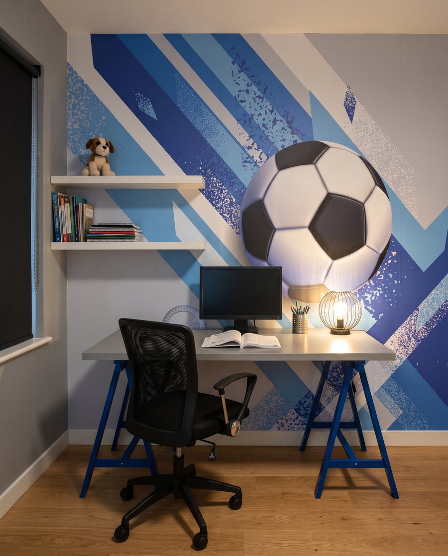 Futebol entre faixas — interior 4