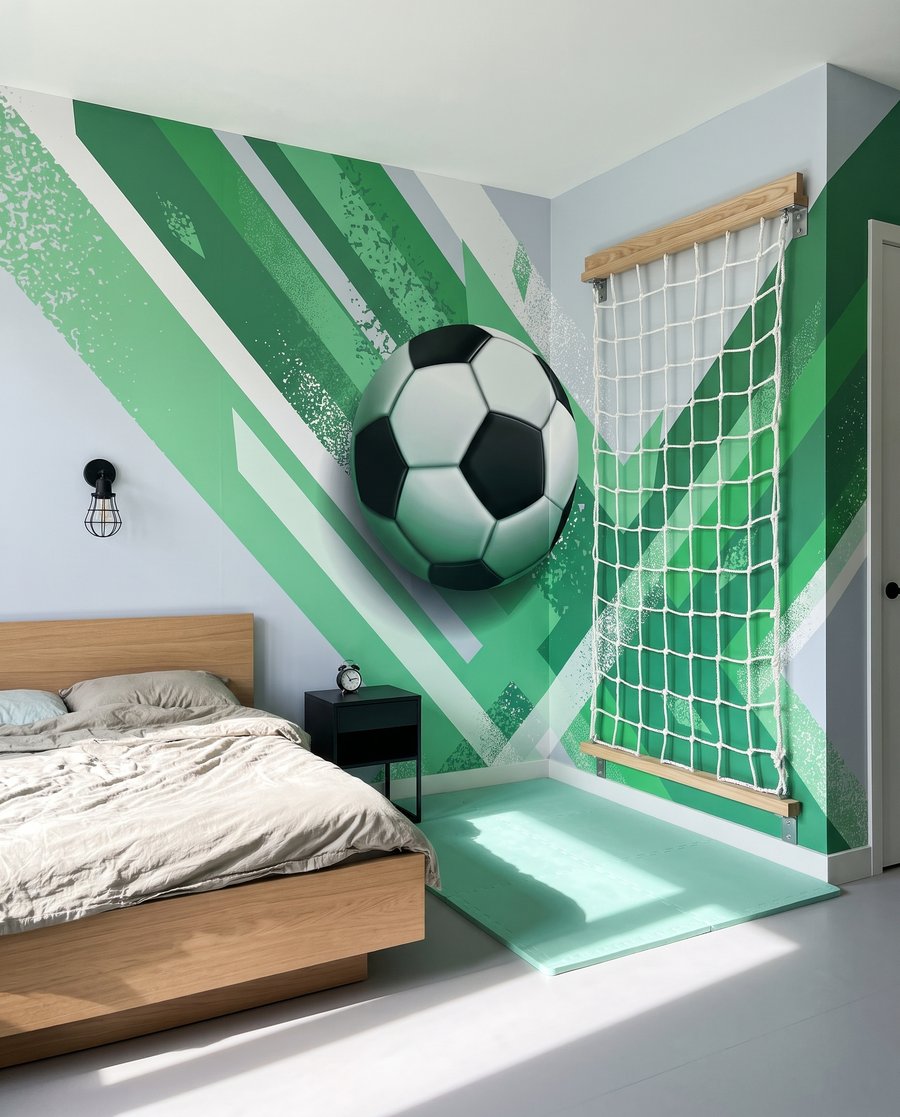 Futebol entre faixas — interior 1