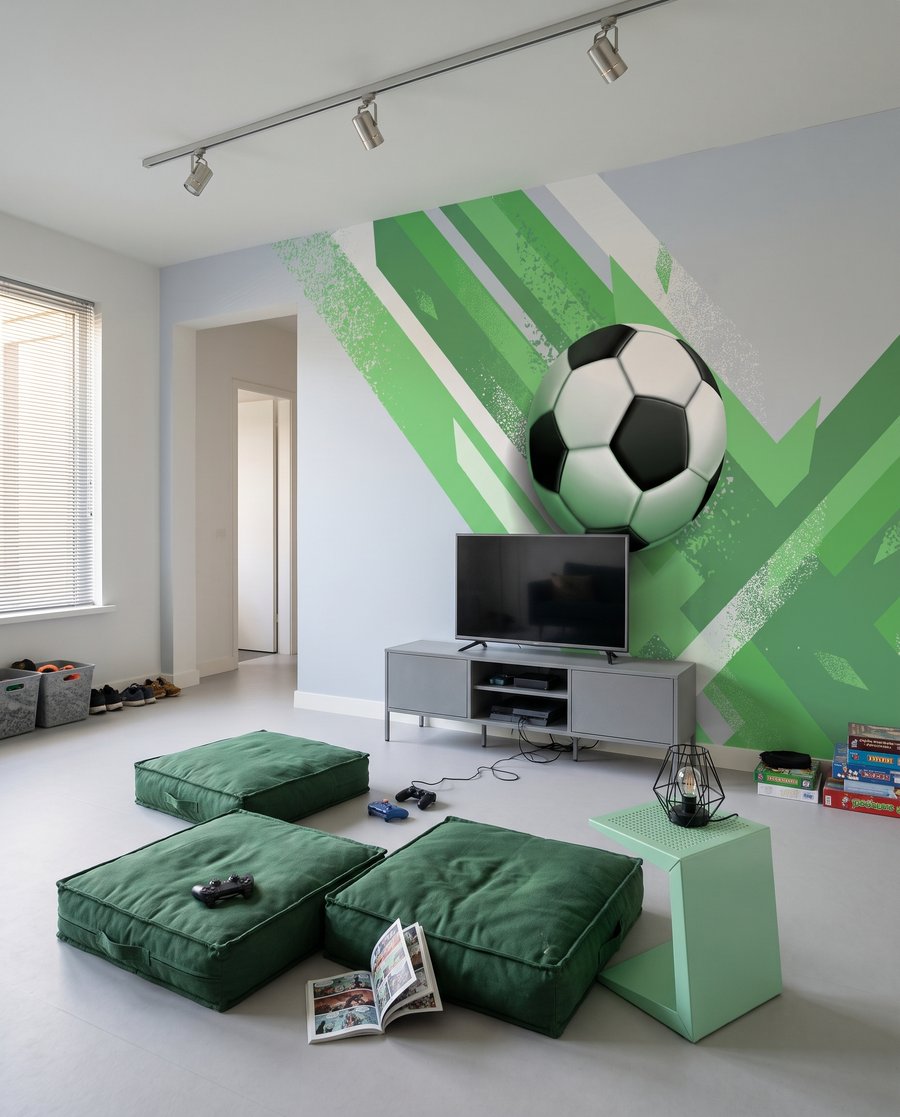 Futebol entre faixas — interior 3