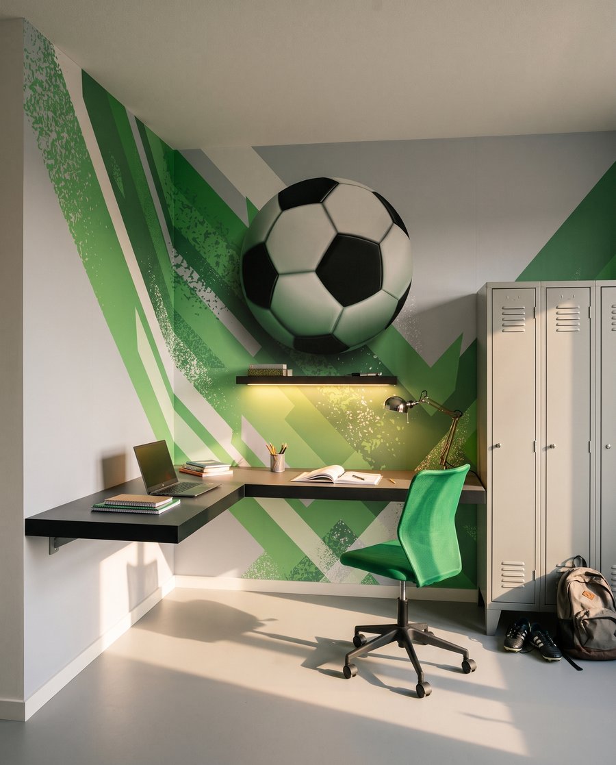 Futebol entre faixas — interior 4