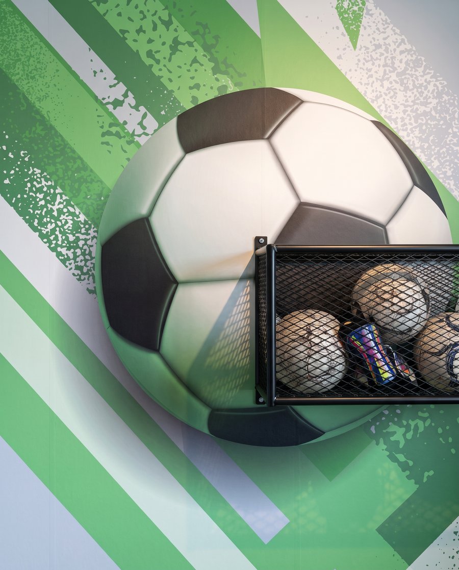 Futebol entre faixas — detalhe