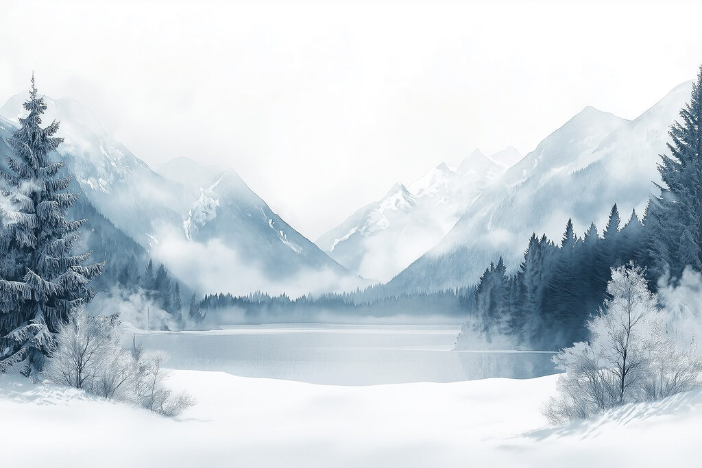 Lago de inverno — design completo