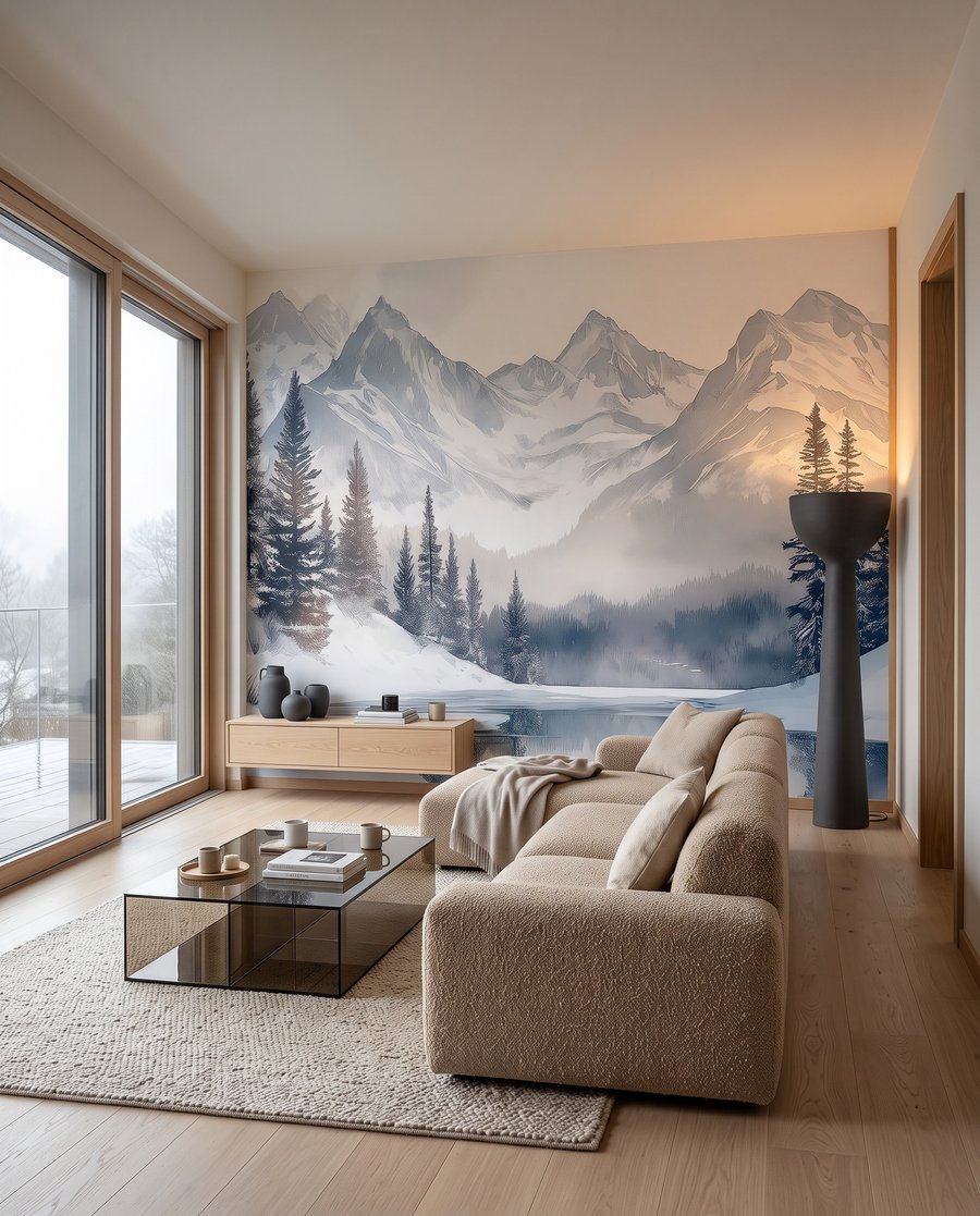 Águas calmas sob neve — interior 3