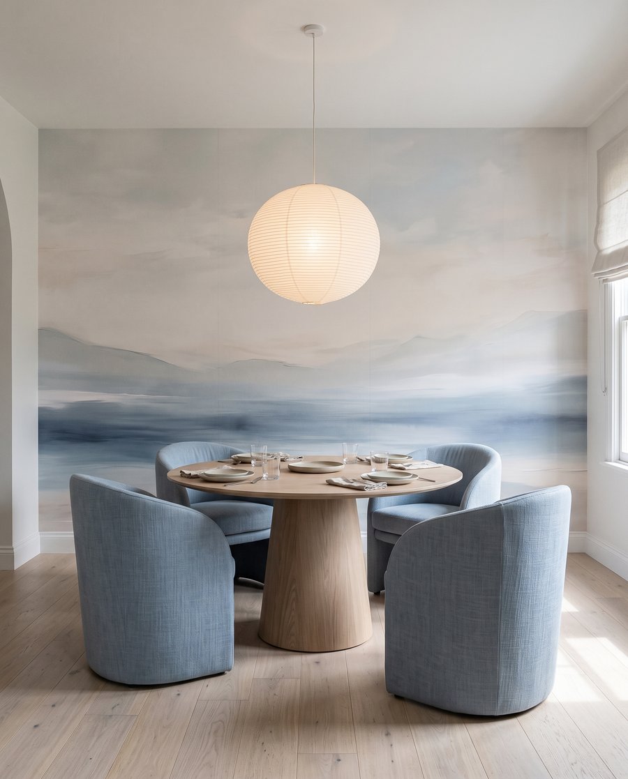 Mar em azul desvanecido — interior 6