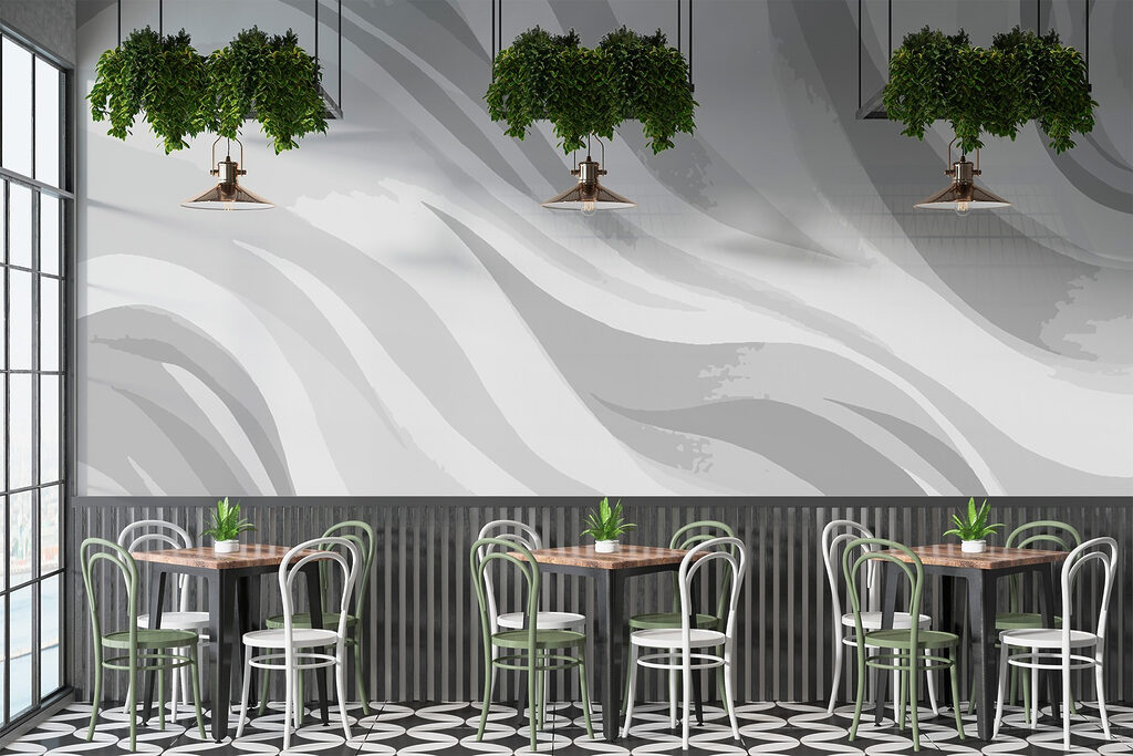 Faixas fluidas em movimento — interior 3