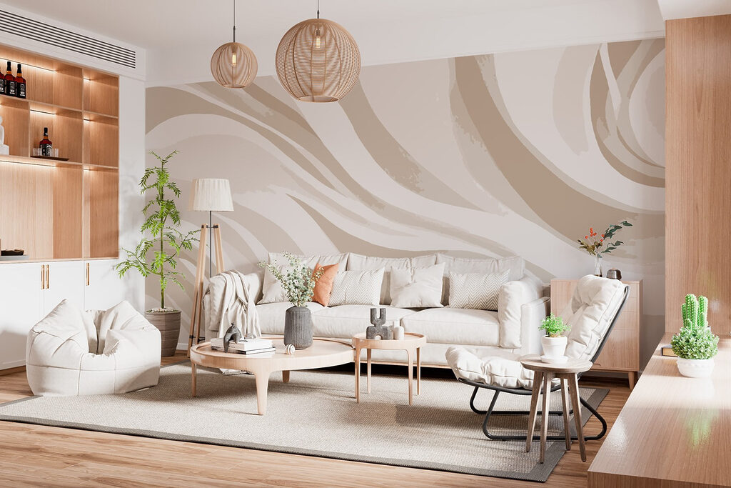 Faixas fluidas em movimento — interior 1