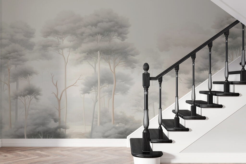 Copas esbeltas na neblina — interior 3