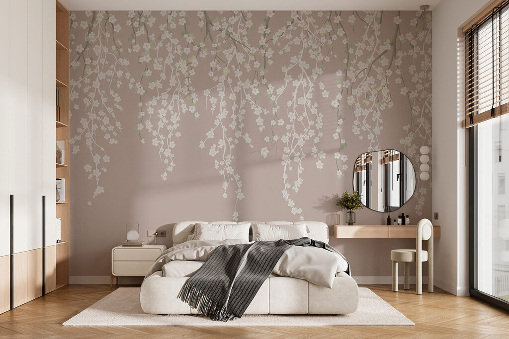 Grinaldas florais suspensas — interior 4