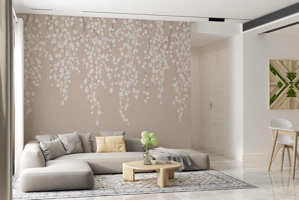 Grinaldas florais suspensas — interior 5