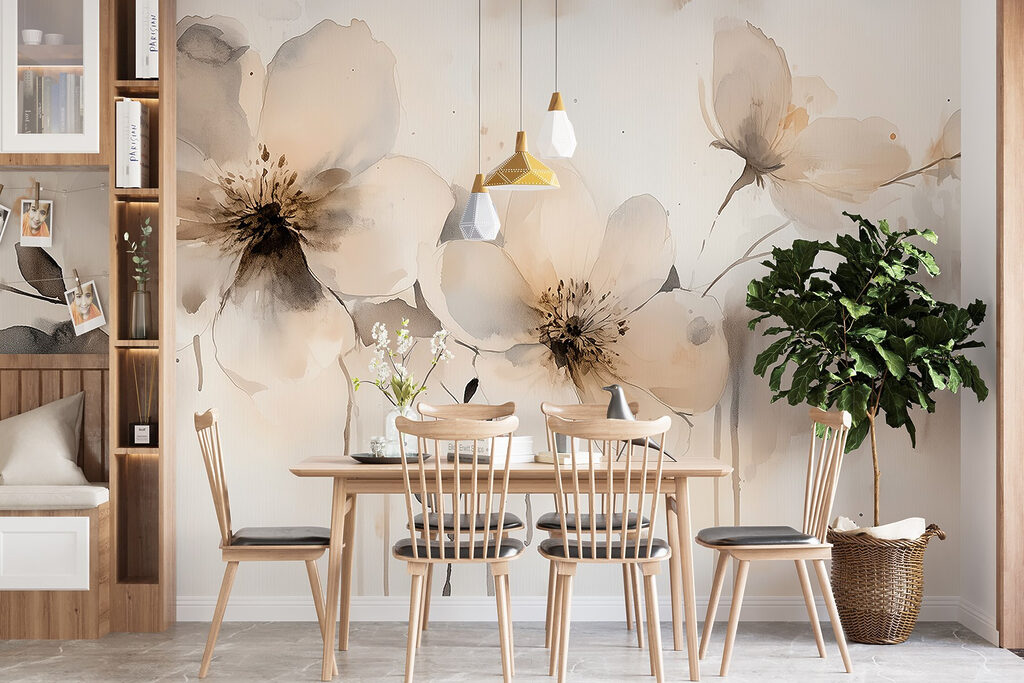 Flores com corações escuros — interior 4