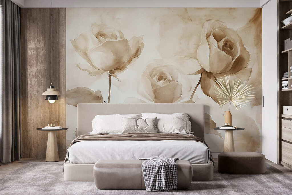 Três rosas em sépia — interior 2