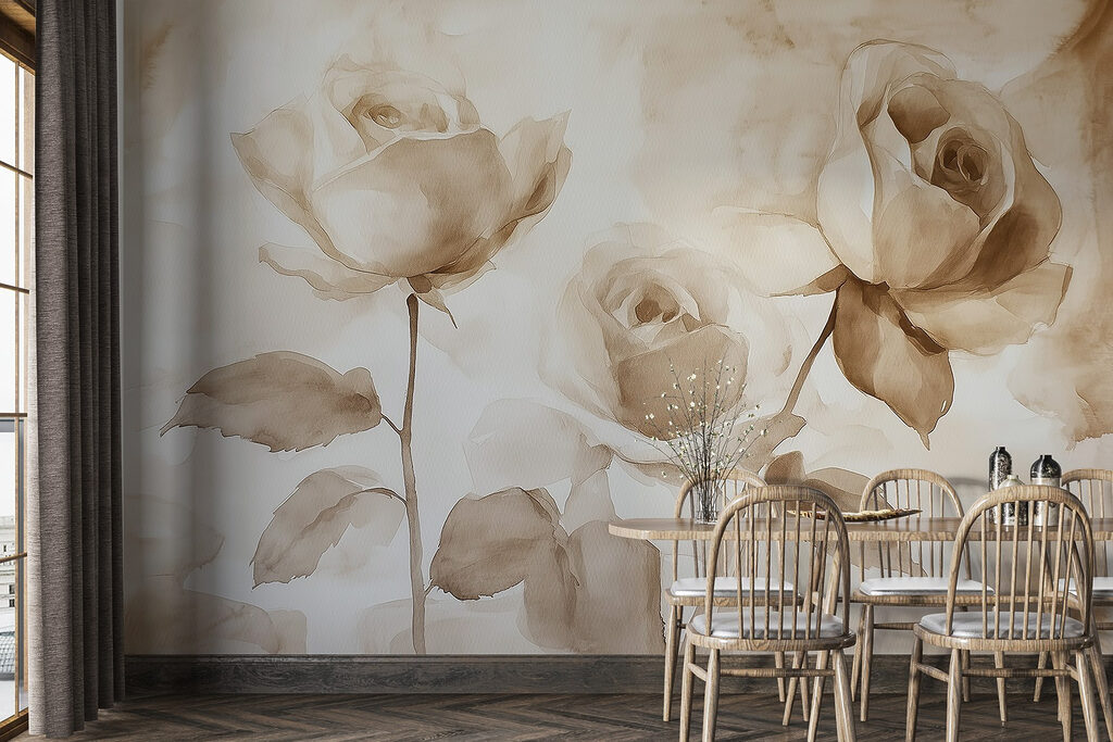 Três rosas em sépia — interior 4
