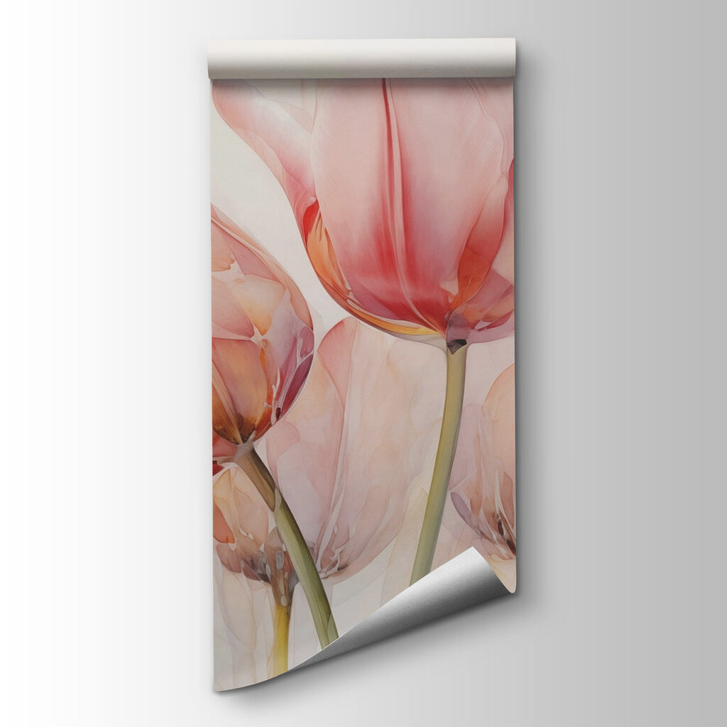 Tulipas rosa transparentes — vista do produto