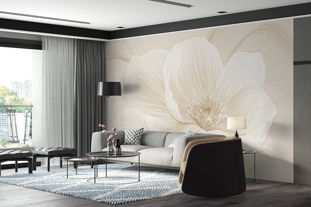 Flor de linhas finas — interior 3