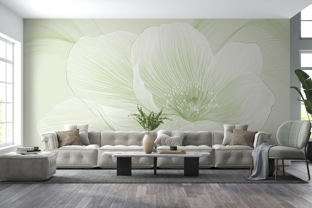 Flor de linhas finas — interior 1