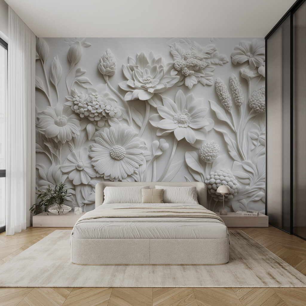 Flores brancas compactas — interior 3