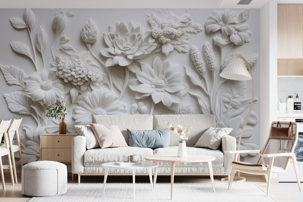 Flores brancas compactas — interior 4