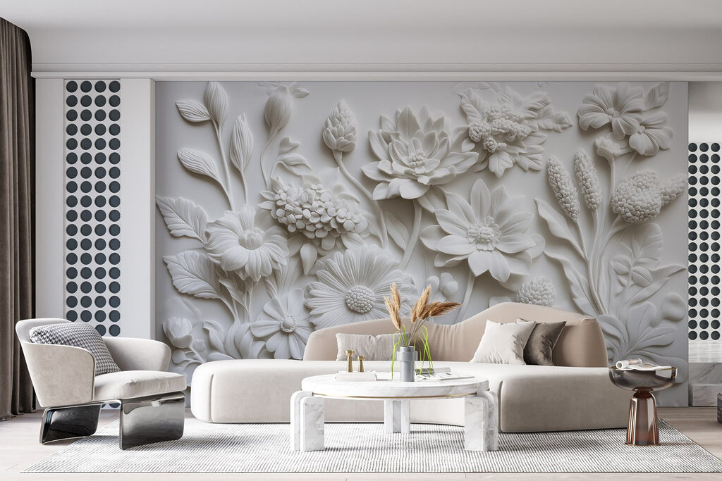 Flores brancas compactas — interior 5