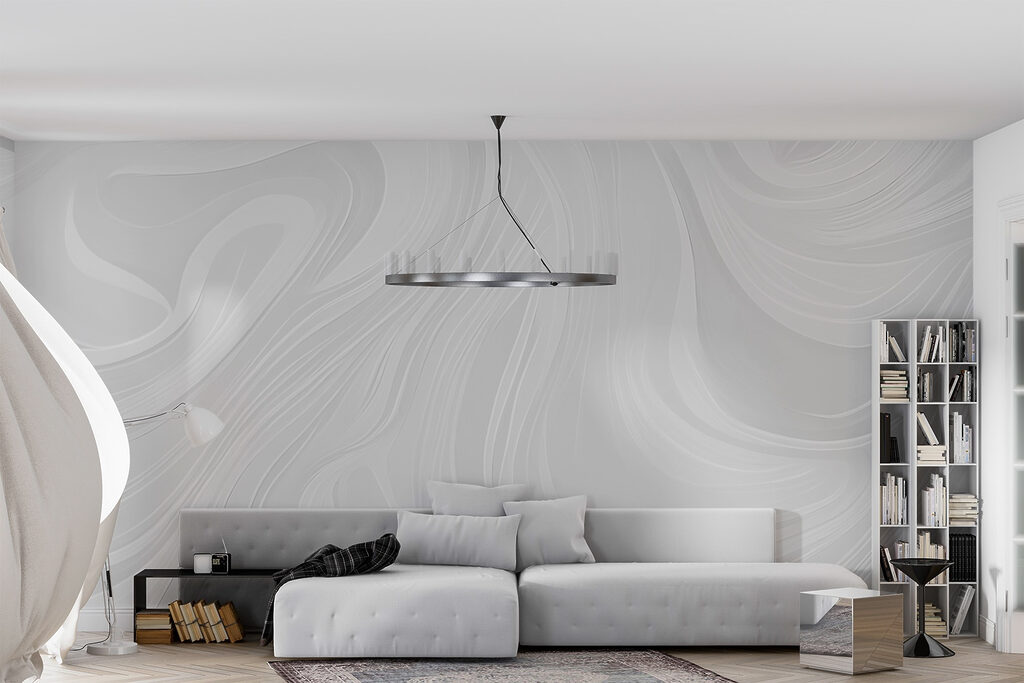 Ondas de linhas finas num interior