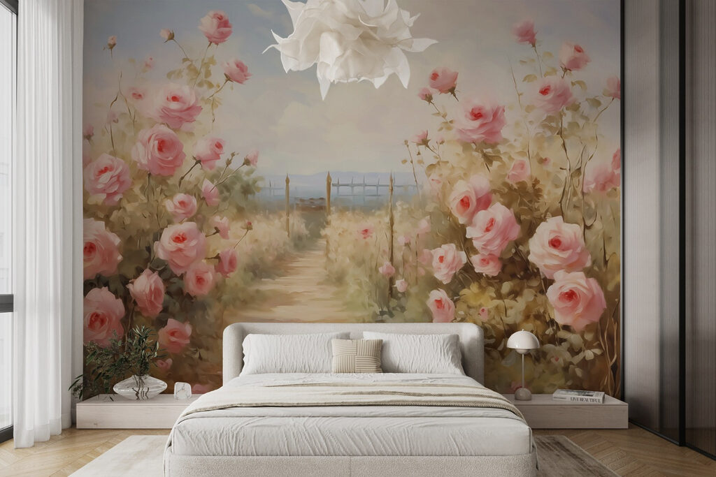 Rosas até ao mar num interior