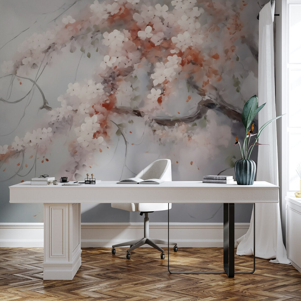 Ramos floridos cor-de-rosa — interior 2