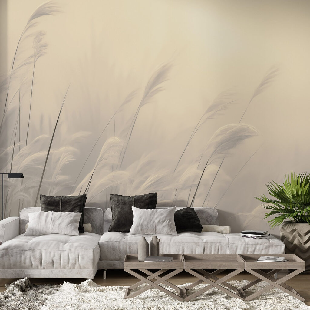Gramíneas em névoa — interior 1