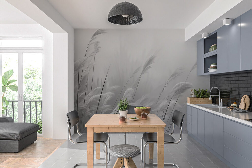 Gramíneas em névoa — interior 2