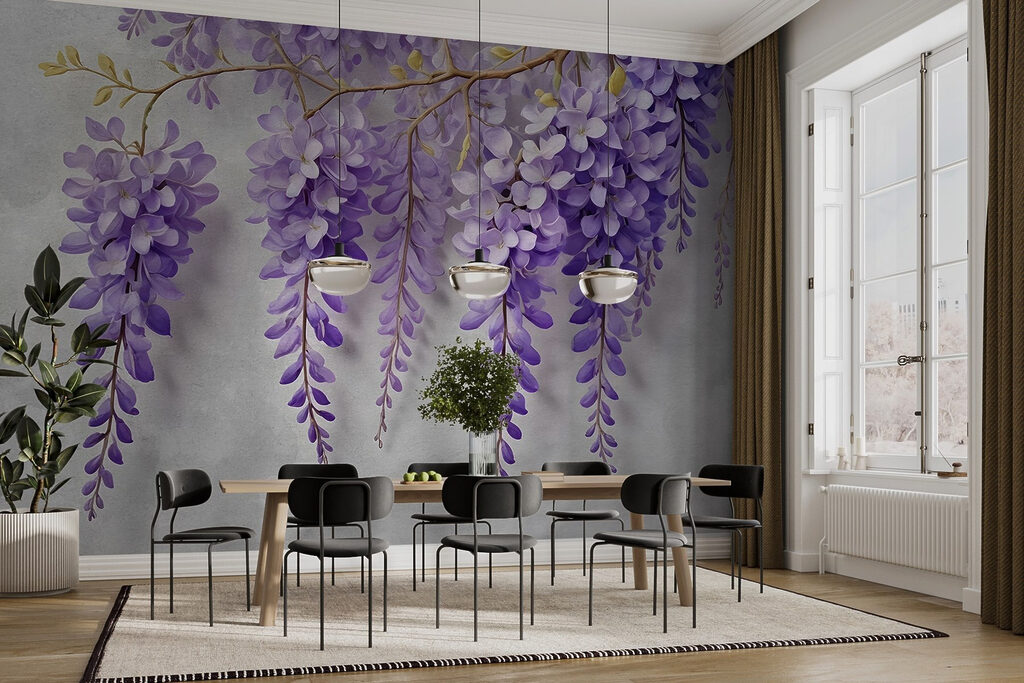 Cachos de flores pendentes — interior 3