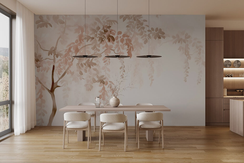Ramo com flores pendentes — interior 1