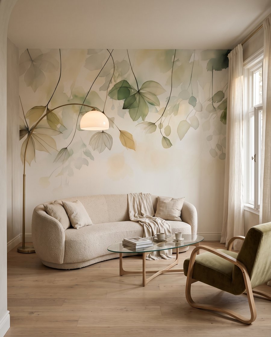 Véus de folhas verde-claras — interior 3