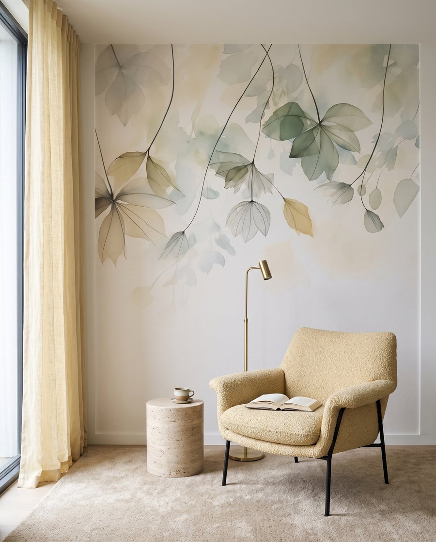 Véus de folhas verde-claras — interior 5