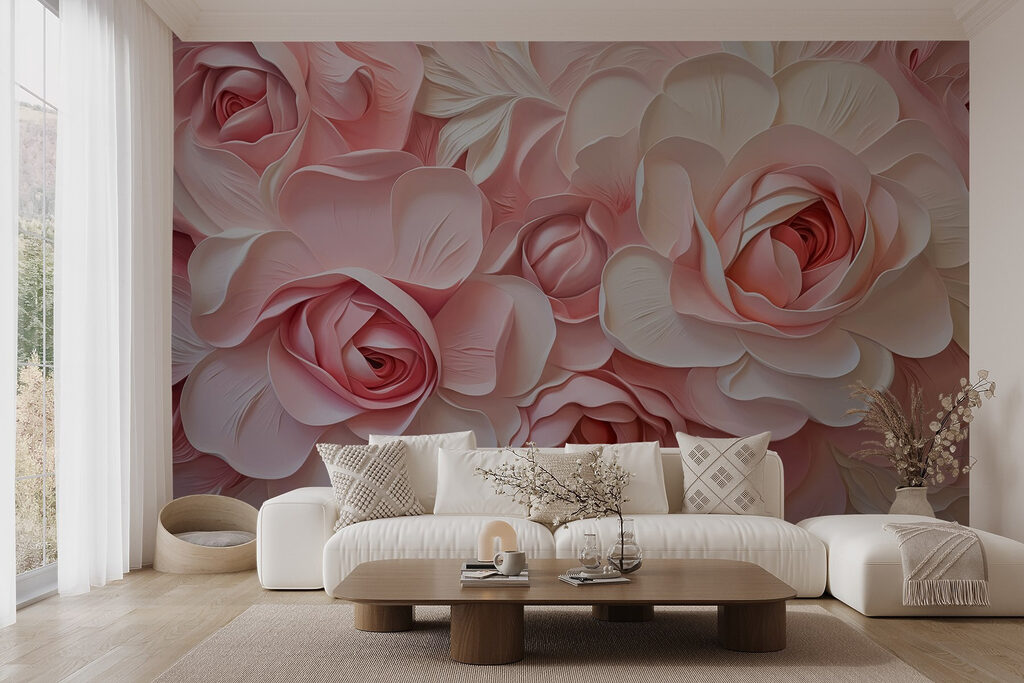 Rosas de pétalas dobradas — interior 2