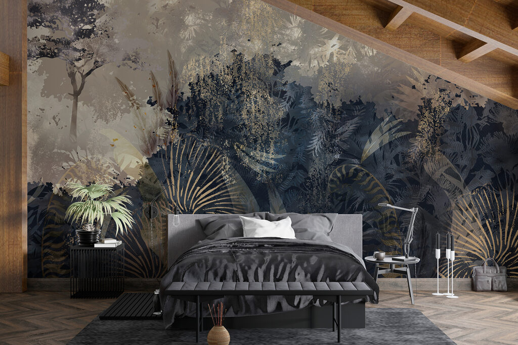Floresta de fetos enevoada — interior 2