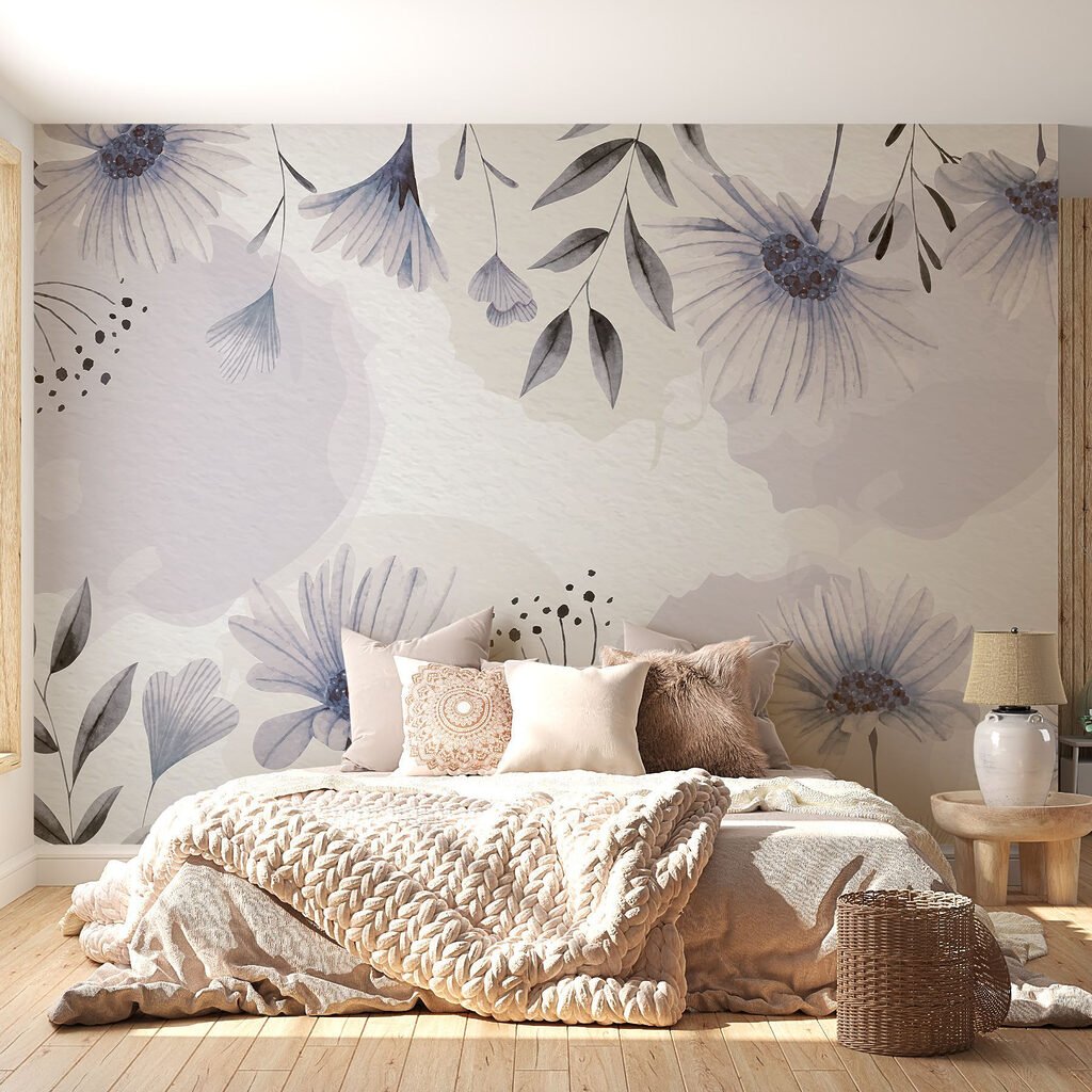 Flores em moldura suave — interior 1