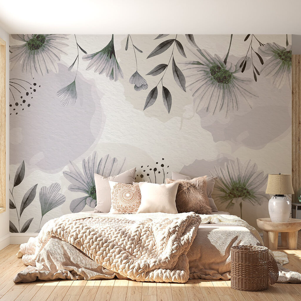 Flores em moldura suave — interior 1