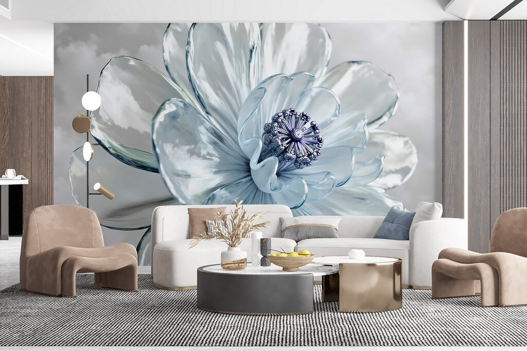 Flor de pétalas brilhantes — interior 1