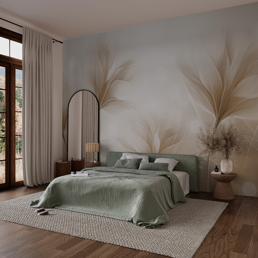Folhas claras em contraluz — interior 1