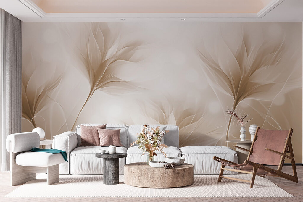 Folhas claras em contraluz — interior 2