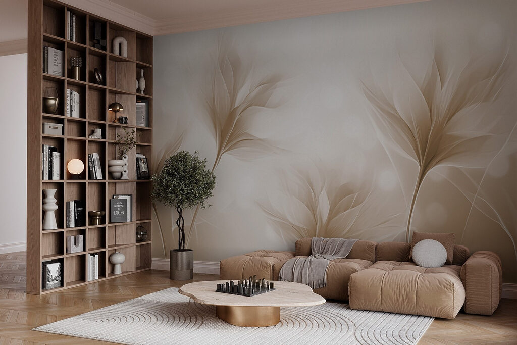 Folhas claras em contraluz — interior 3