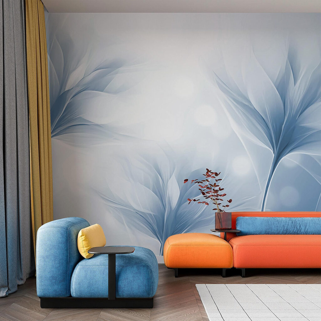 Folhas claras em contraluz — interior 3