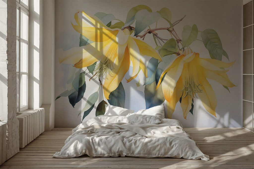 Flores amarelas pendentes — interior 1