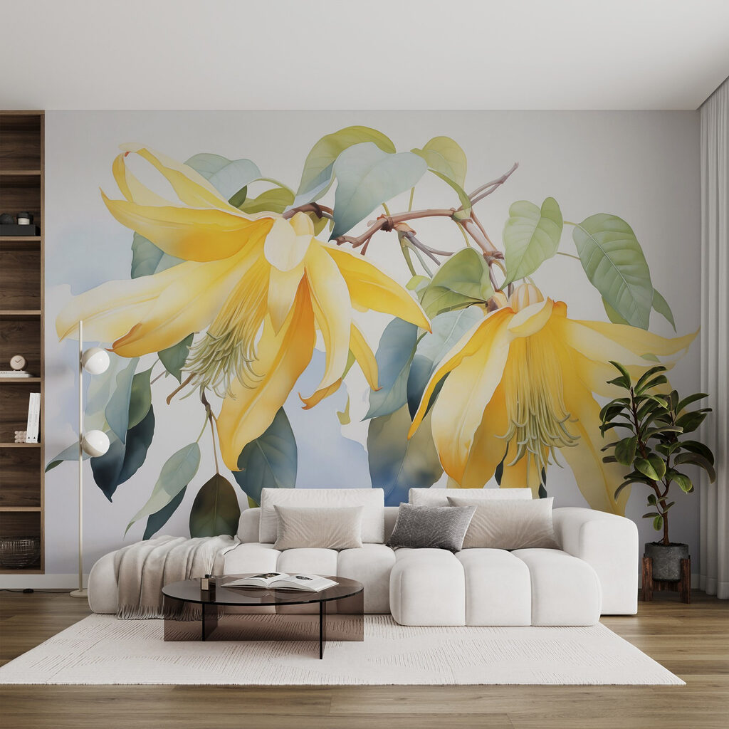 Flores amarelas pendentes — interior 2