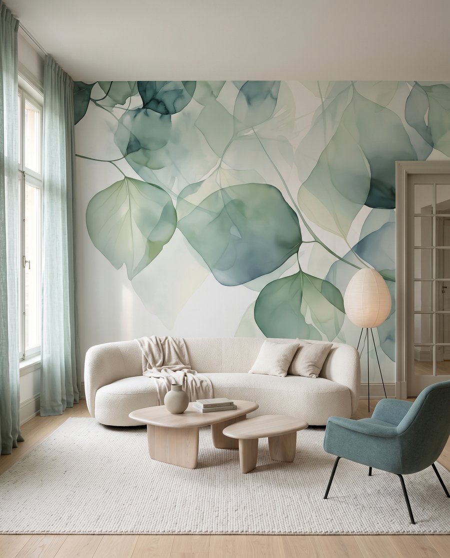 Folhas redondas transparentes — interior 3