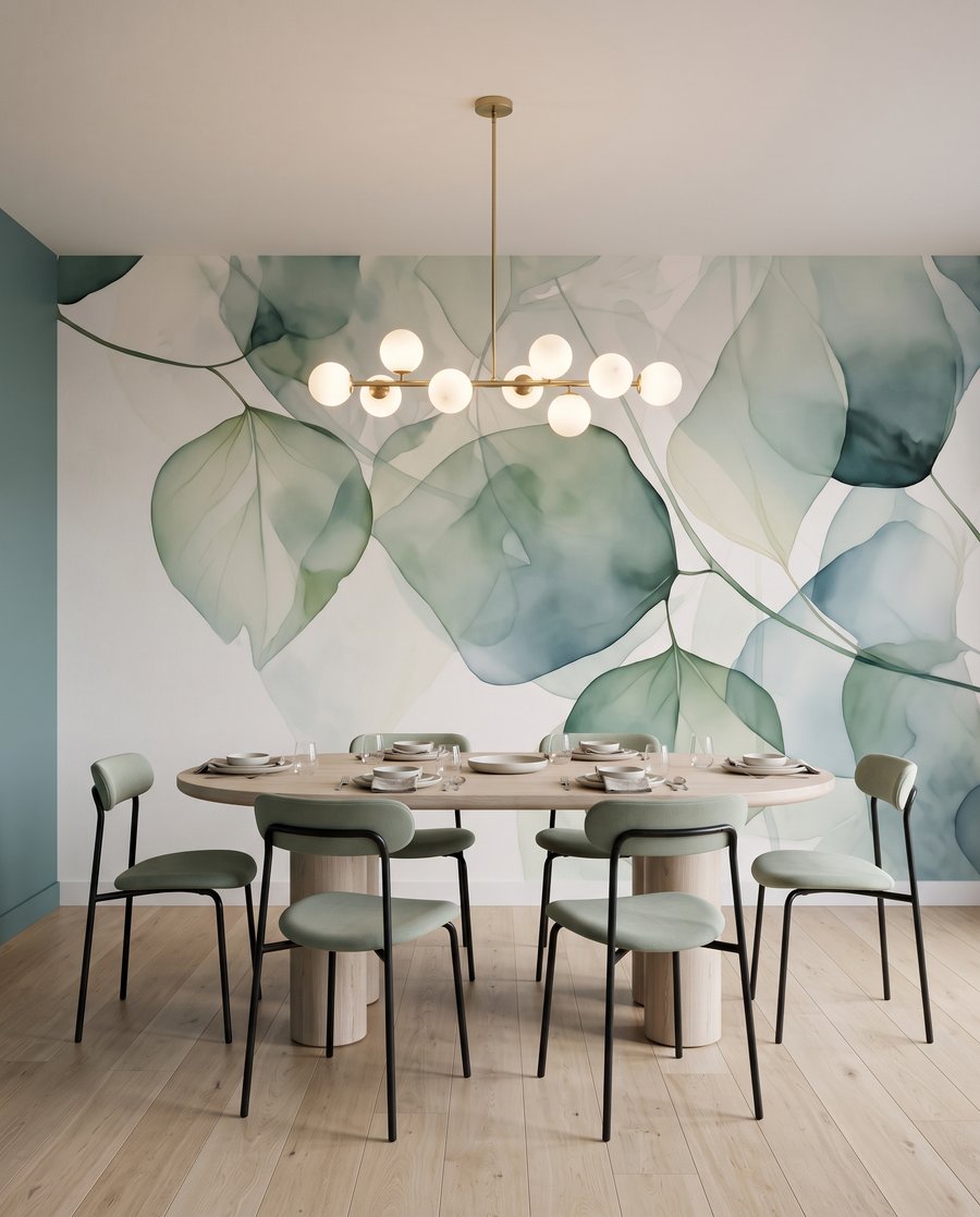 Folhas redondas transparentes — interior 7