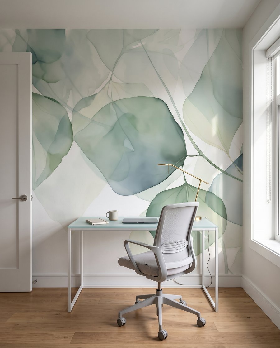 Folhas redondas transparentes — interior 8