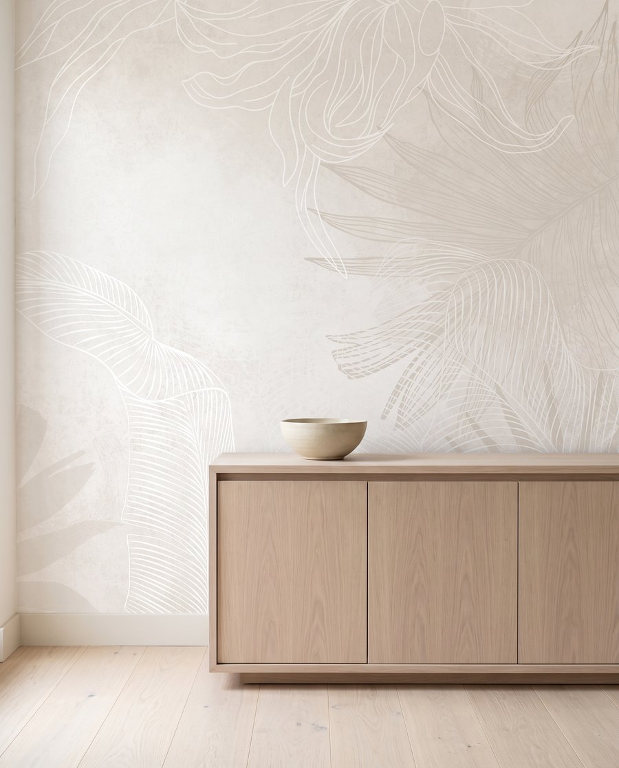 Folhas tropicais esbatidas — interior 7