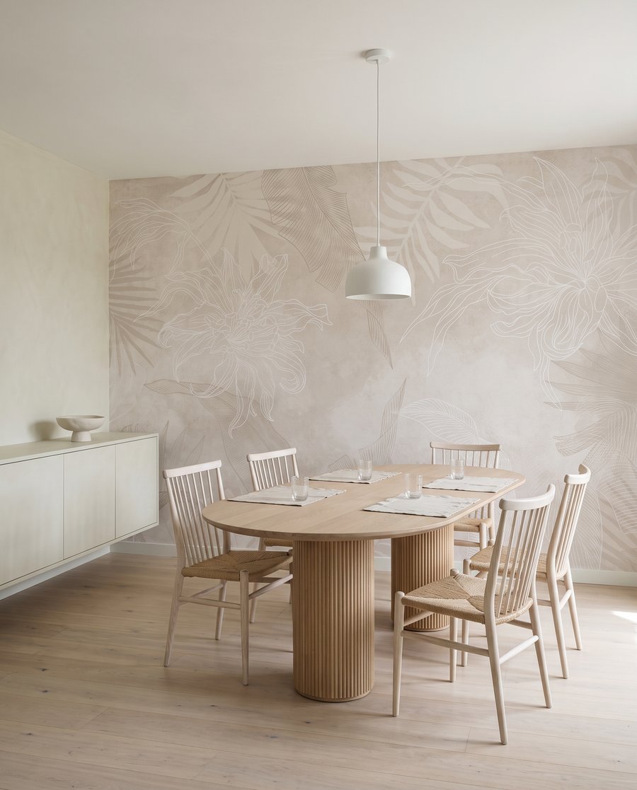 Folhas tropicais esbatidas — interior 7