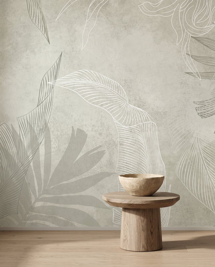 Folhas tropicais esbatidas — interior 5