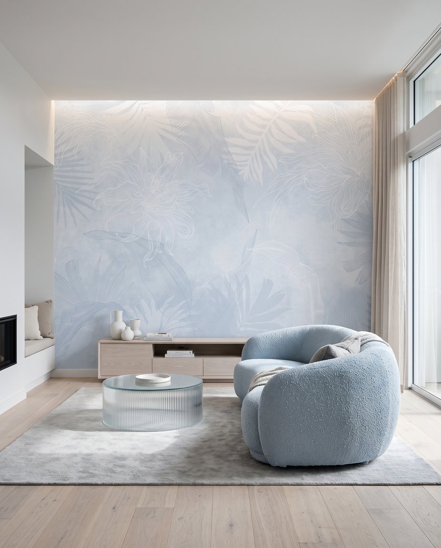 Folhas tropicais esbatidas — interior 5